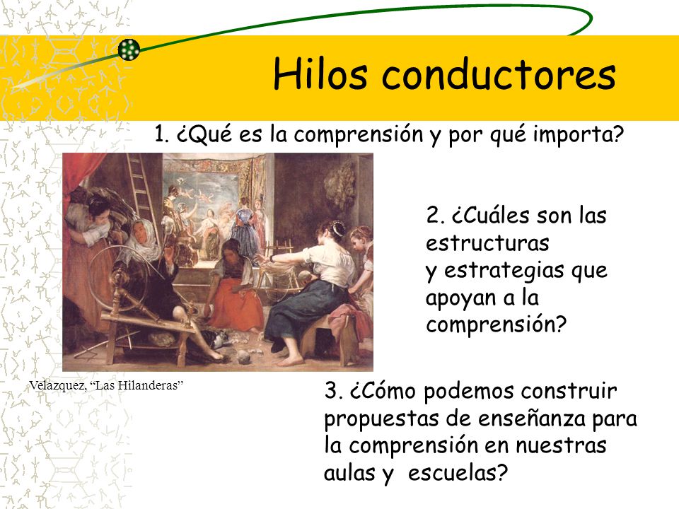 Hilos conductores 1. ¿Qué es la comprensión y por qué importa