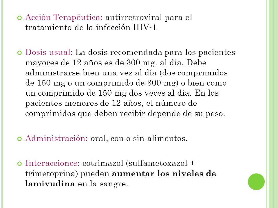 Acción Terapéutica: antirretroviral para el tratamiento de la infección HIV-1