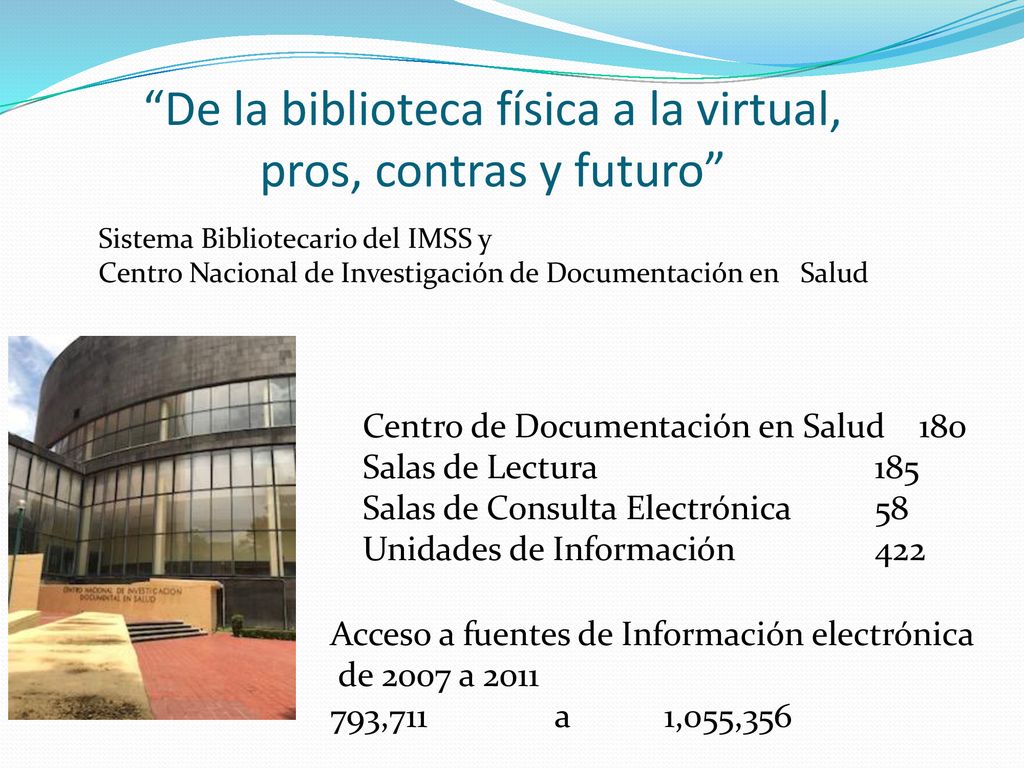 De la biblioteca física a la virtual, pros, contras y futuro
