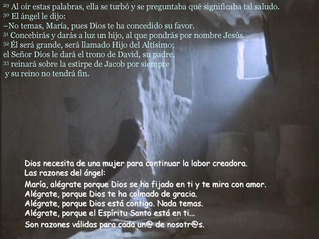 29 Al oír estas palabras, ella se turbó y se preguntaba qué significaba tal saludo.