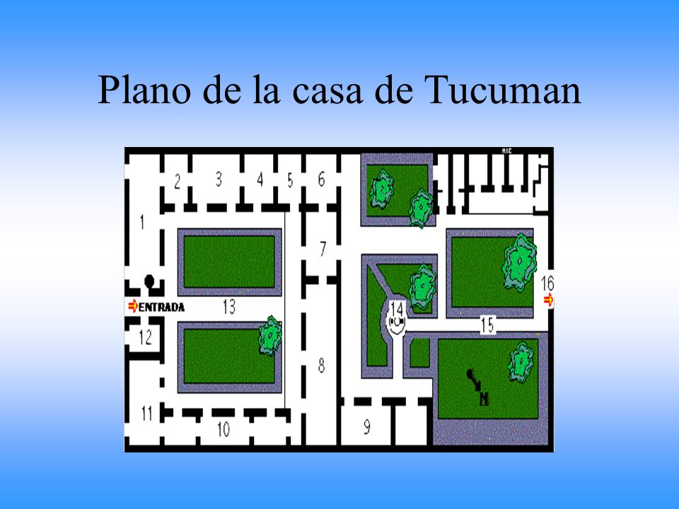 Plano de la casa de Tucuman