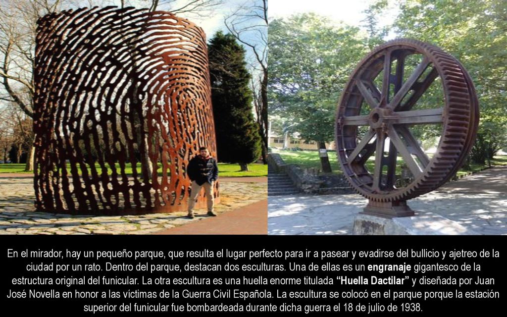 En el mirador, hay un pequeño parque, que resulta el lugar perfecto para ir a pasear y evadirse del bullicio y ajetreo de la ciudad por un rato.