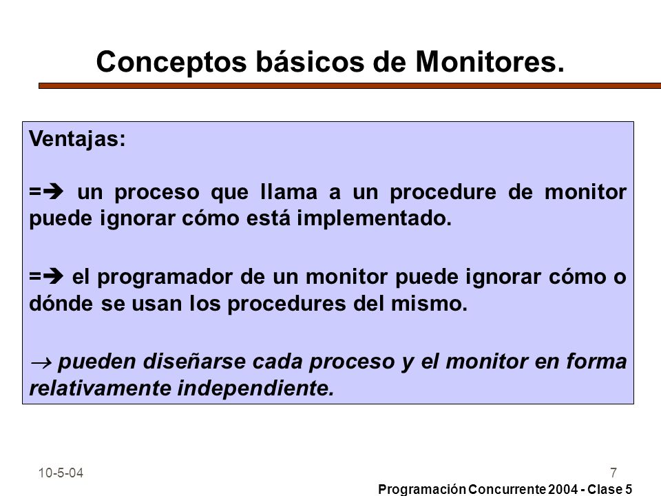 Conceptos básicos de Monitores.