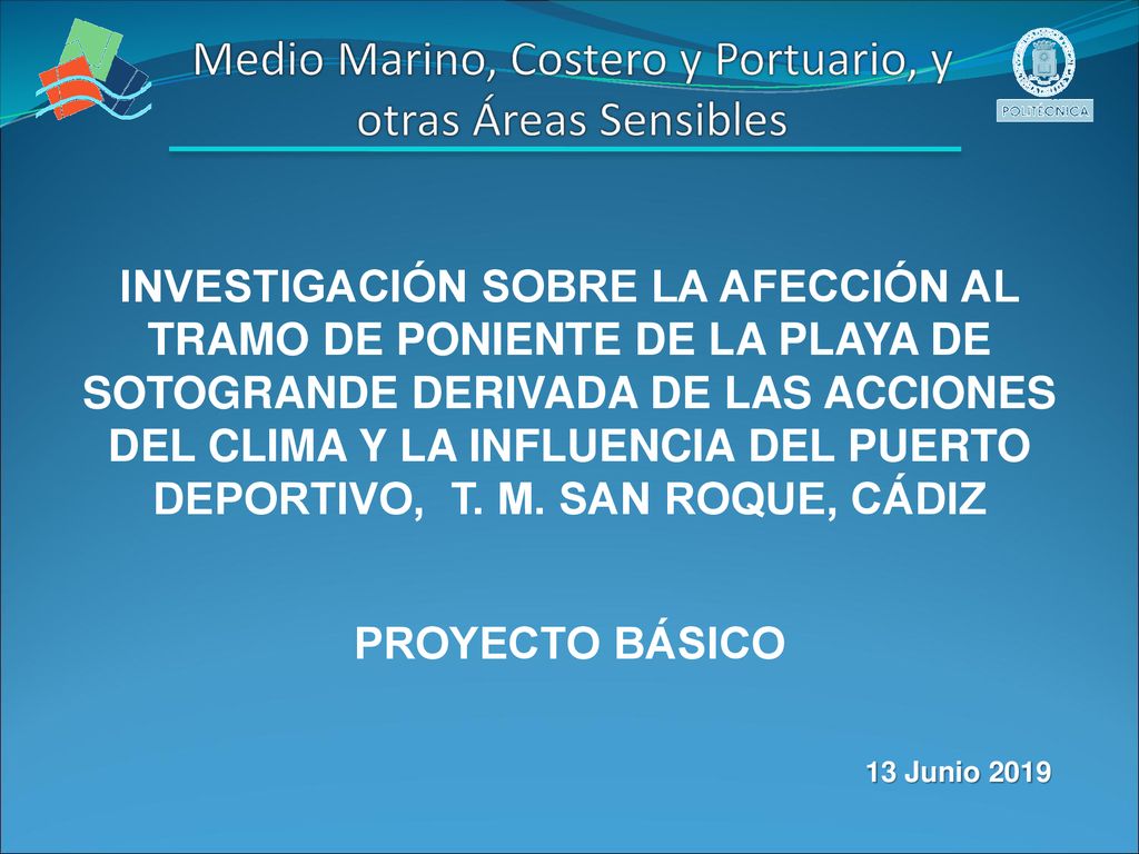 Medio Marino, Costero y Portuario, y otras Áreas Sensibles