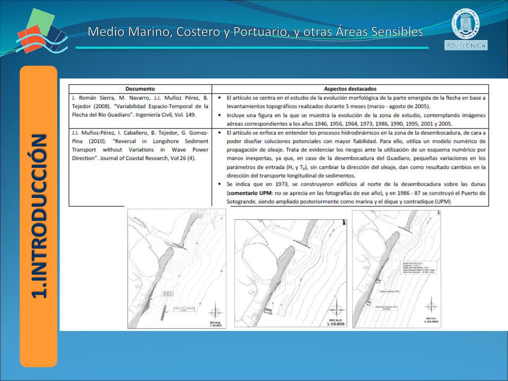 Medio Marino, Costero y Portuario, y otras Áreas Sensibles