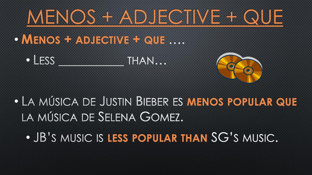 Menos + adjective + que Menos + adjective + que ….