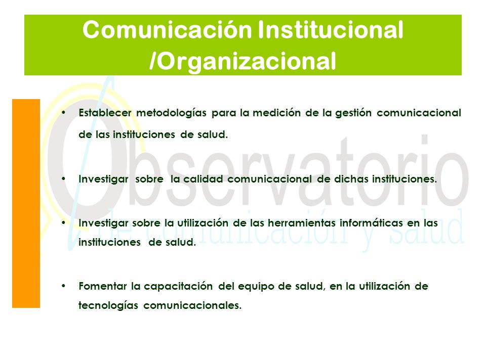 Comunicación Institucional /Organizacional
