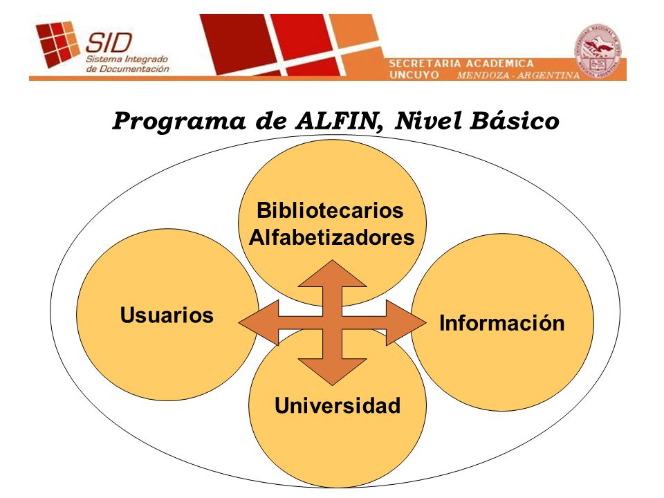Programa de ALFIN, Nivel Básico