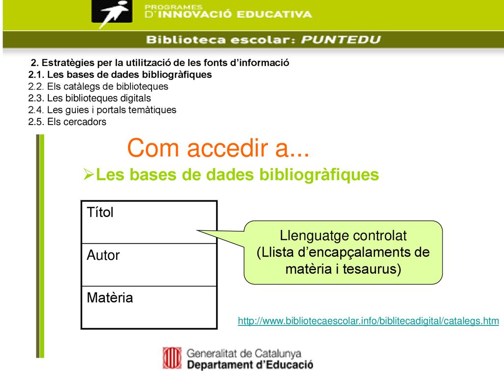 (Llista d’encapçalaments de matèria i tesaurus)