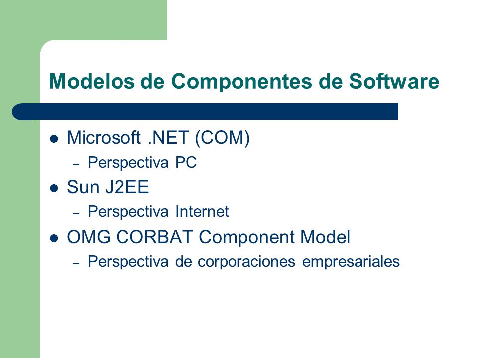 Modelos de Componentes de Software