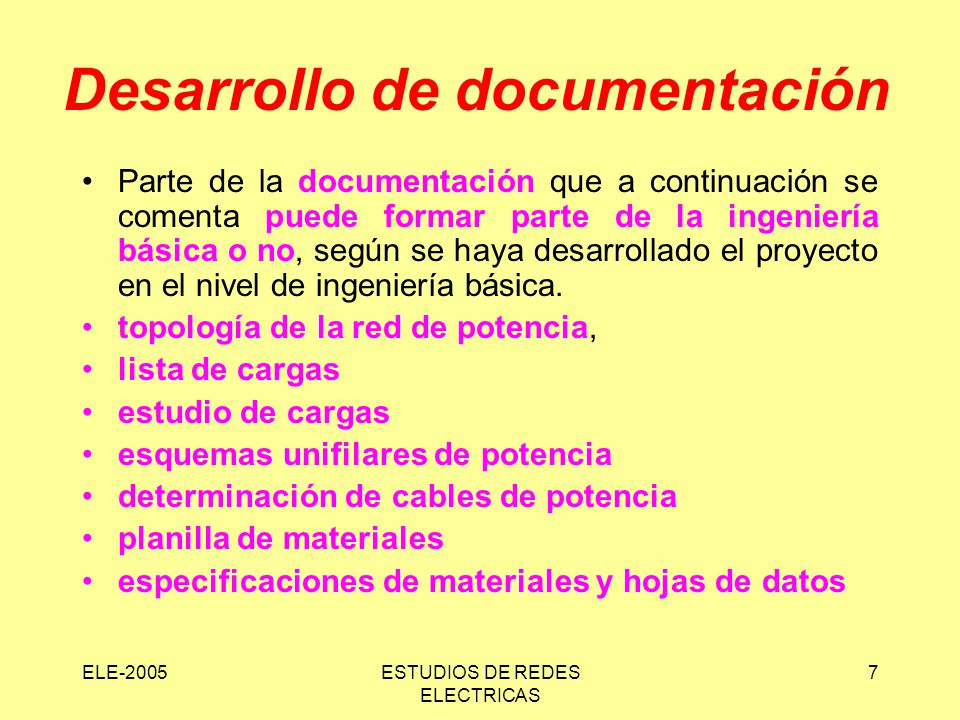 Desarrollo de documentación