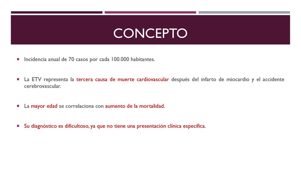 Concepto Incidencia anual de 70 casos por cada habitantes.