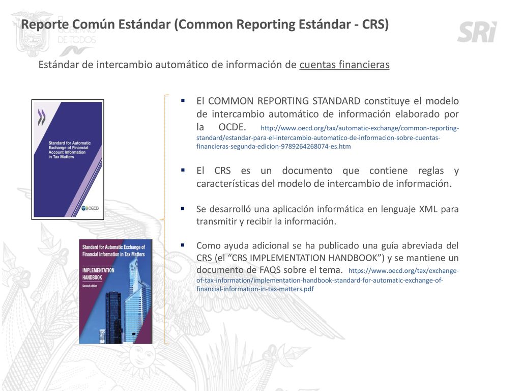 Reporte Común Estándar (Common Reporting Estándar - CRS)