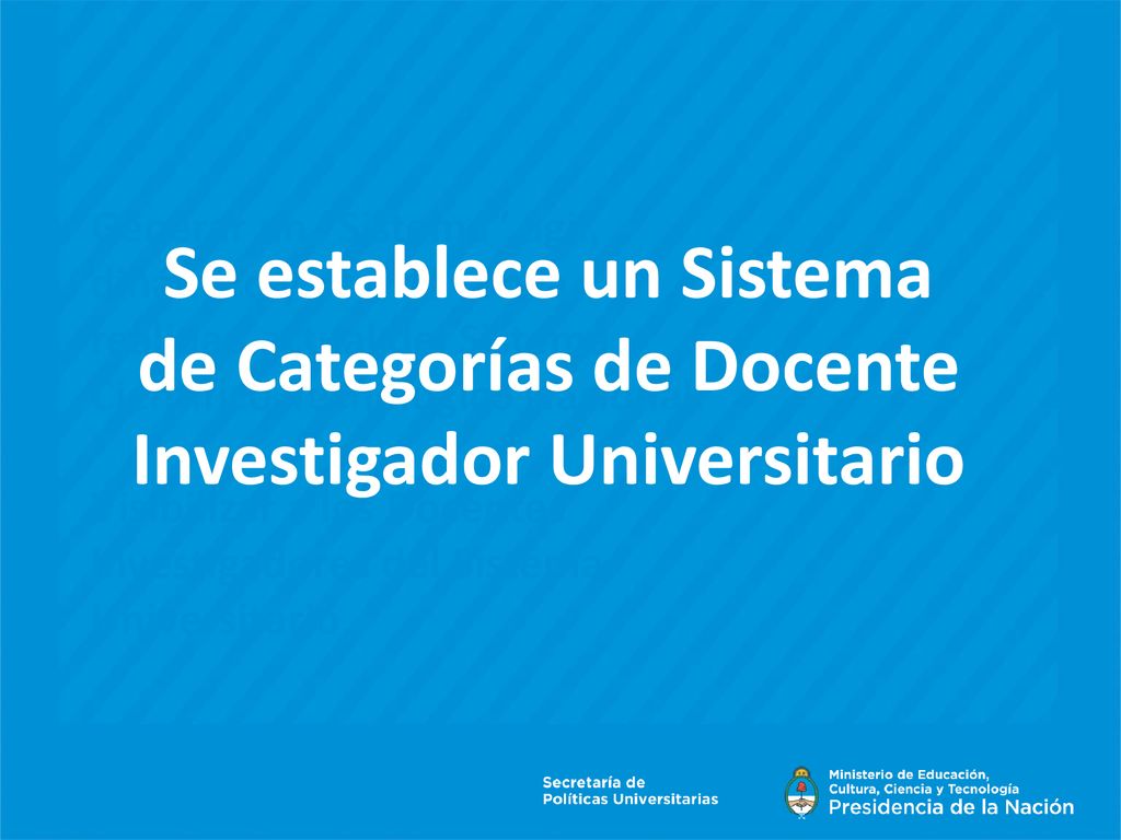 Generar un Sistema ágil, dinámico y acorde con la realidad actual del Sistema Científico-Tecnológico Nacional.