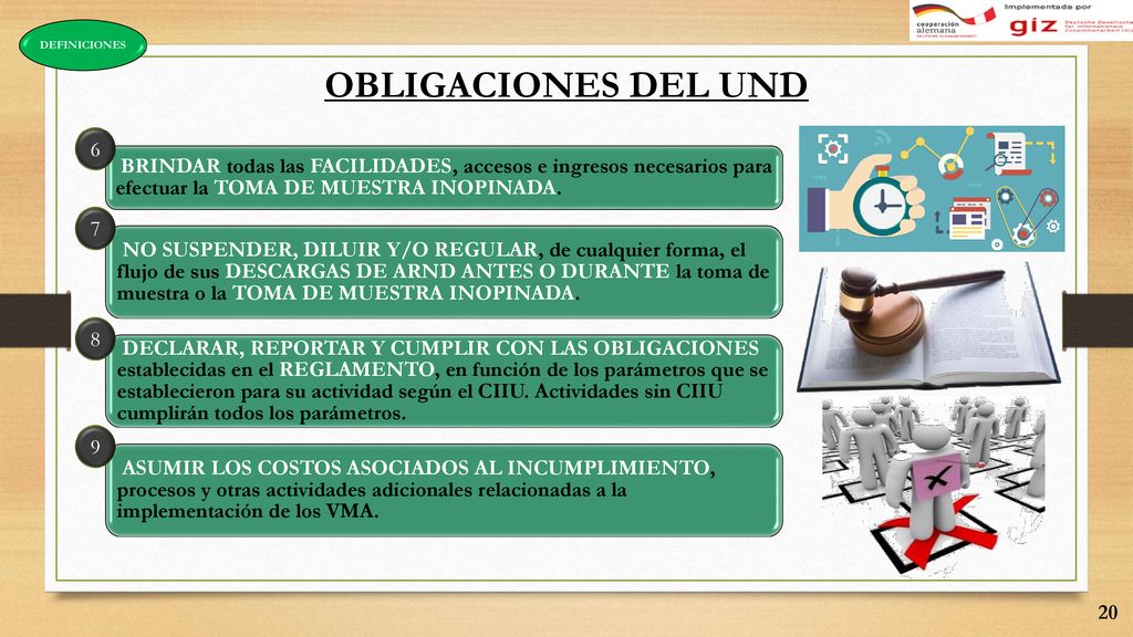 DEFINICIONES OBLIGACIONES DEL UND. BRINDAR todas las FACILIDADES, accesos e ingresos necesarios para efectuar la TOMA DE MUESTRA INOPINADA.