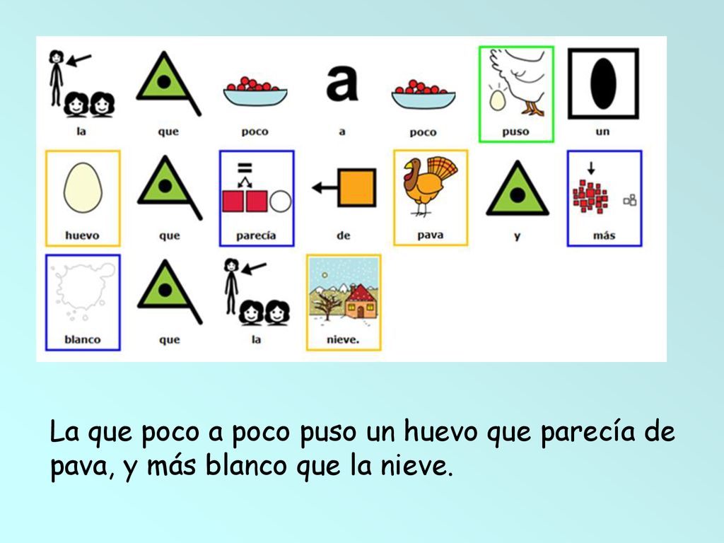 La que poco a poco puso un huevo que parecía de pava, y más blanco que la nieve.