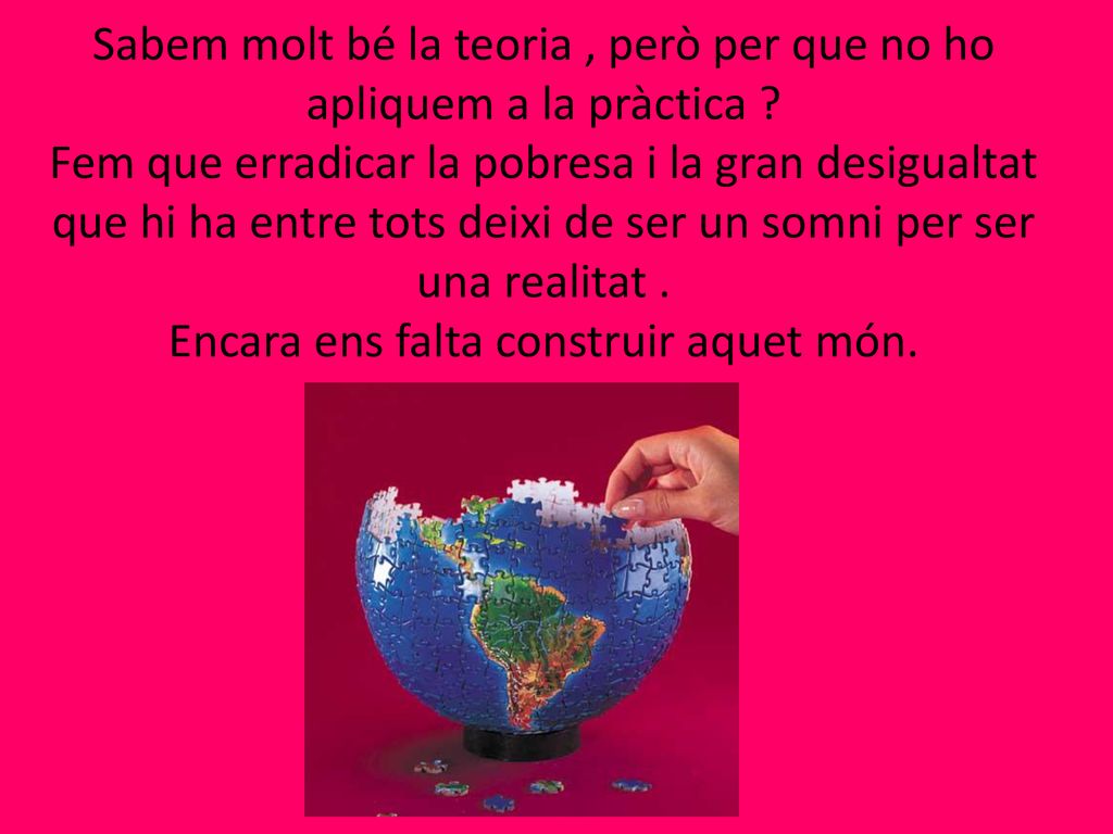 Sabem molt bé la teoria , però per que no ho apliquem a la pràctica