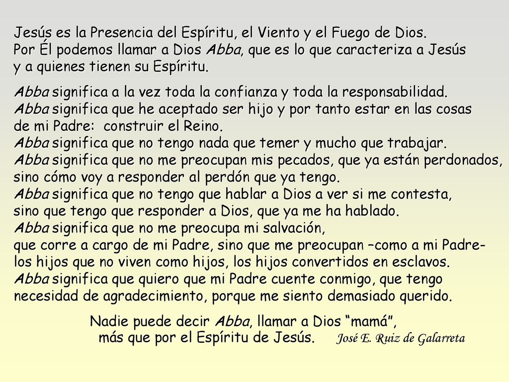 Jesús es la Presencia del Espíritu, el Viento y el Fuego de Dios