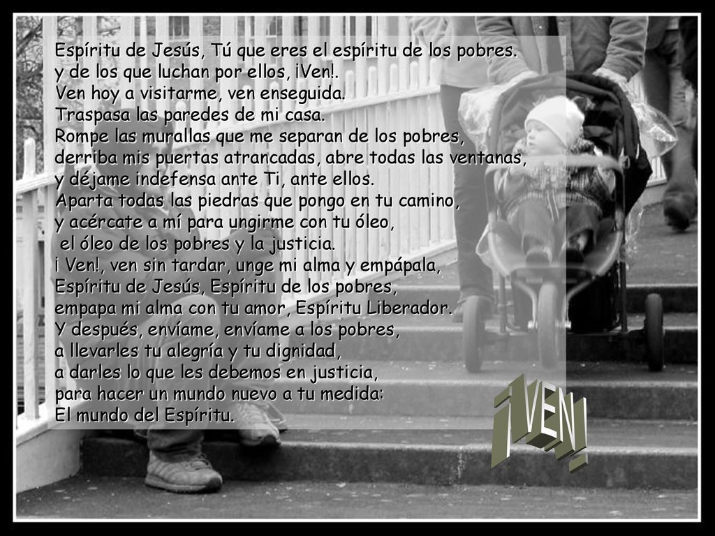Espíritu de Jesús, Tú que eres el espíritu de los pobres