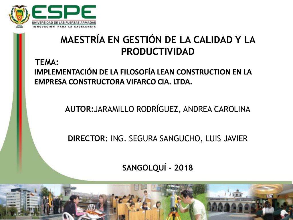 MAESTRÍA EN GESTIÓN DE LA CALIDAD Y LA PRODUCTIVIDAD