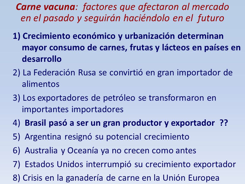 Carne vacuna: factores que afectaron al mercado en el pasado y seguirán haciéndolo en el futuro