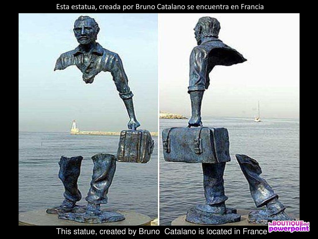 Esta estatua, creada por Bruno Catalano se encuentra en Francia