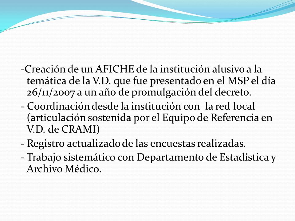 -Creación de un AFICHE de la institución alusivo a la temática de la V