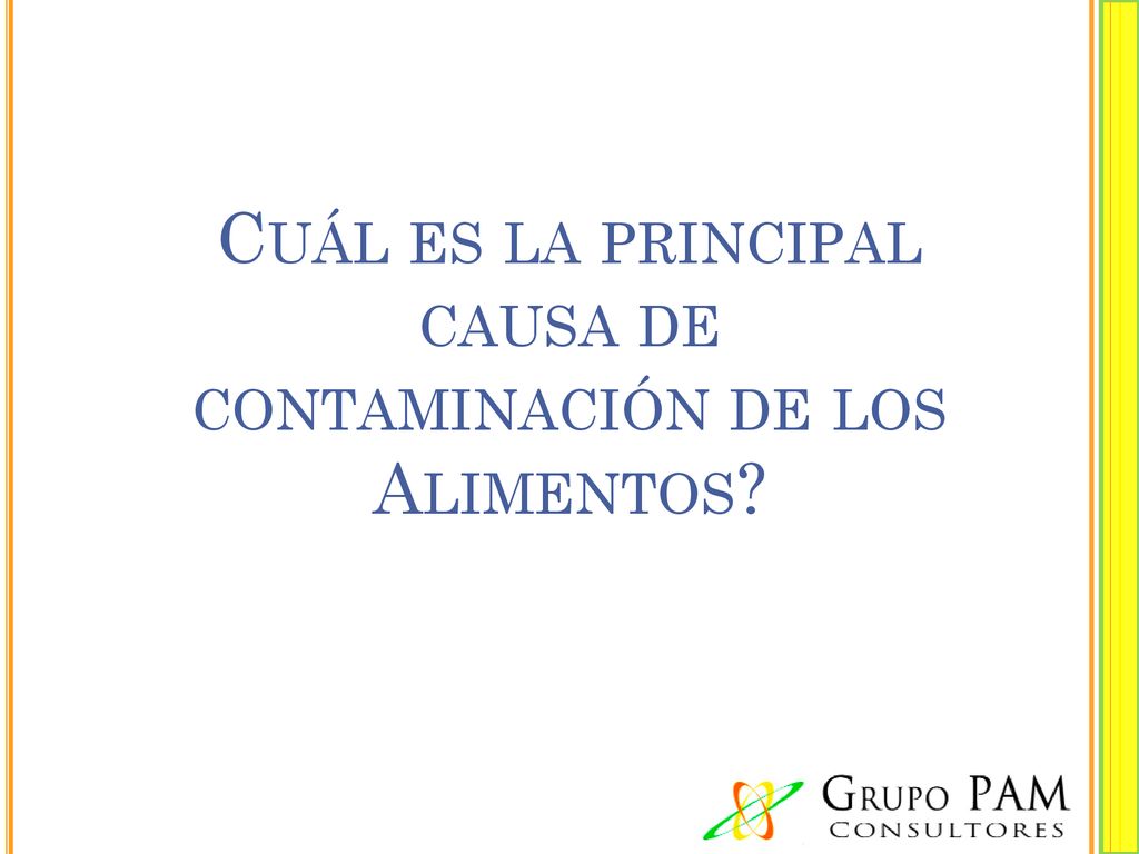Cuál es la principal causa de contaminación de los Alimentos