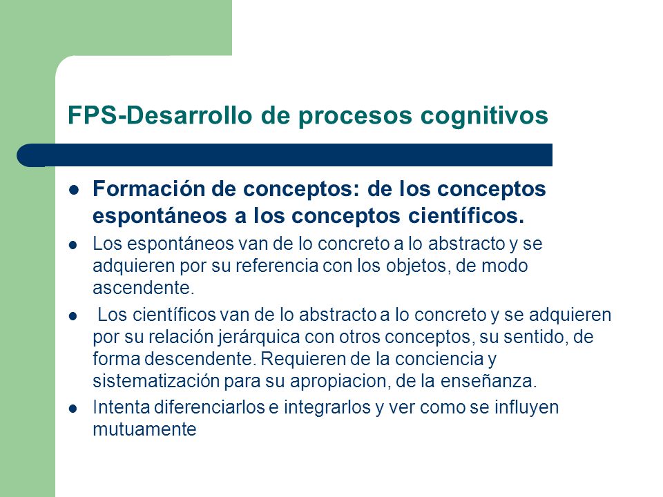FPS-Desarrollo de procesos cognitivos