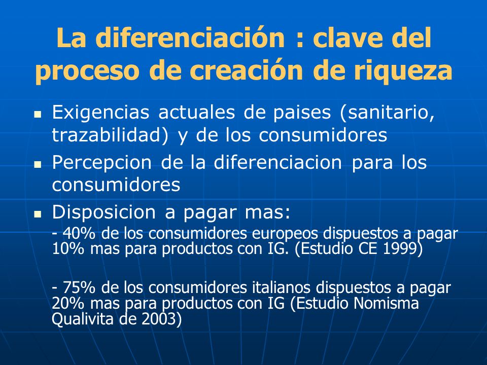 La diferenciación : clave del proceso de creación de riqueza
