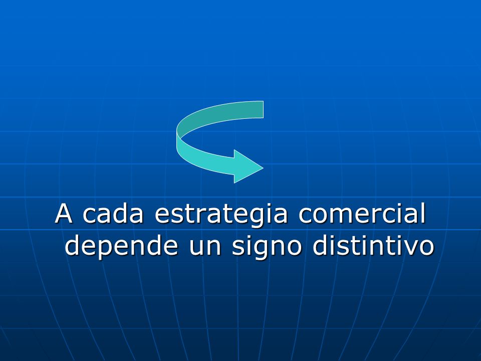 A cada estrategia comercial depende un signo distintivo