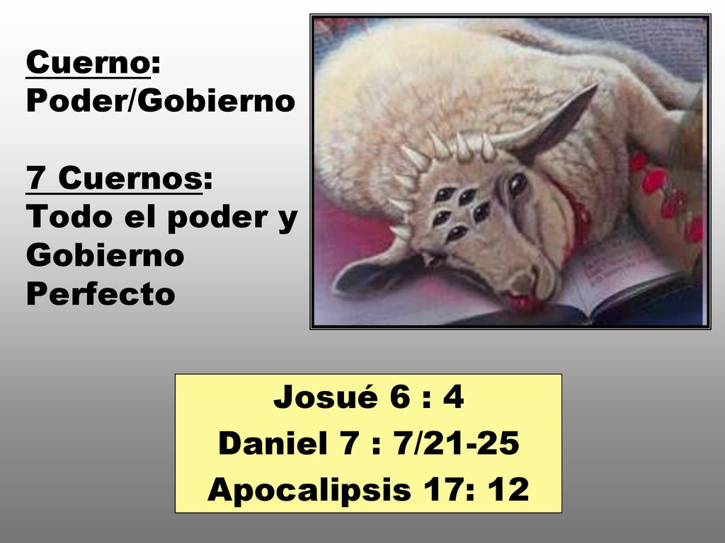 Cuerno: Poder/Gobierno 7 Cuernos: Todo el poder y Gobierno Perfecto