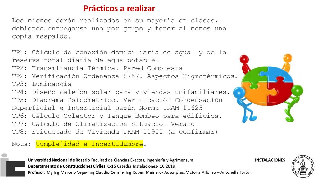 Prácticos a realizar Los mismos serán realizados en su mayoría en clases, debiendo entregarse uno por grupo y tener al menos una copia respaldo.