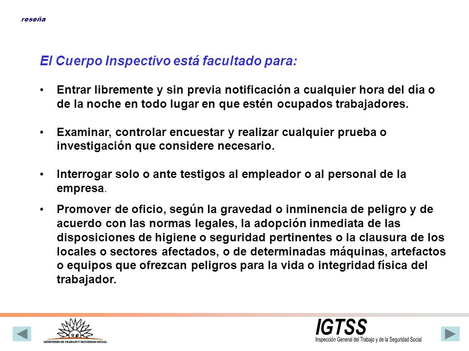 Inspección General del Trabajo y de la Seguridad Social