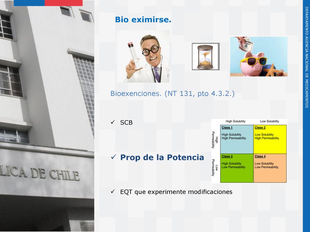 Bio eximirse. Prop de la Potencia Bioexenciones. (NT 131, pto )