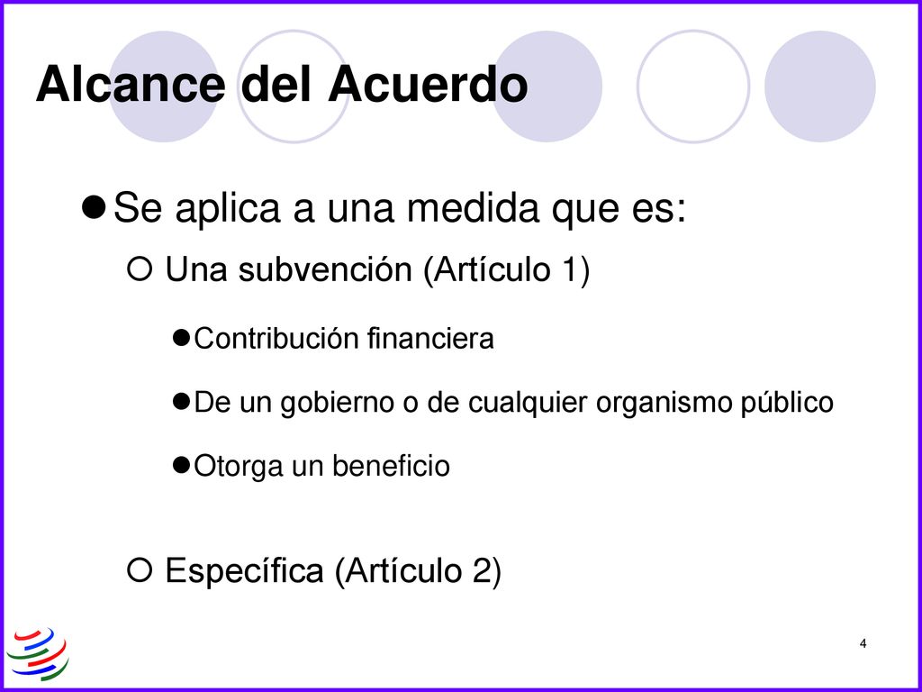 Alcance del Acuerdo Se aplica a una medida que es: