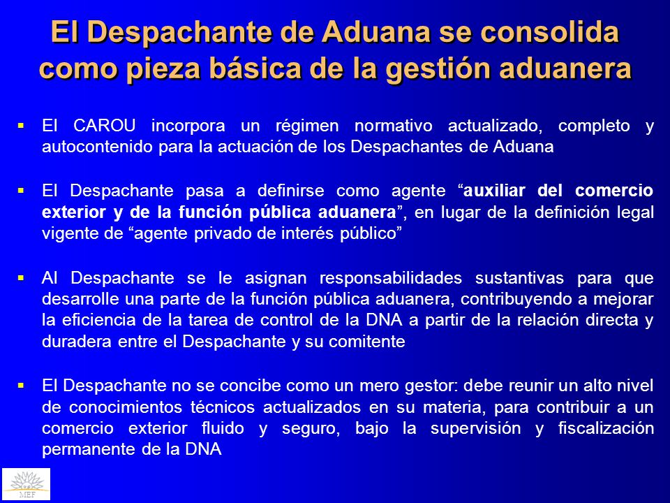 El Despachante de Aduana se consolida como pieza básica de la gestión aduanera