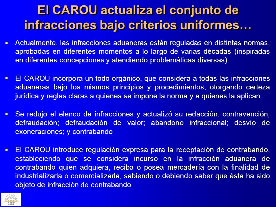 El CAROU actualiza el conjunto de infracciones bajo criterios uniformes…