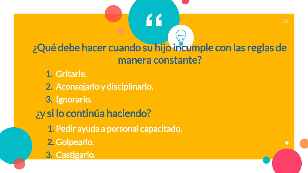 ¿y si lo continúa haciendo 1. Pedir ayuda a personal capacitado.