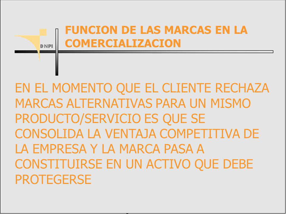 FUNCION DE LAS MARCAS EN LA COMERCIALIZACION