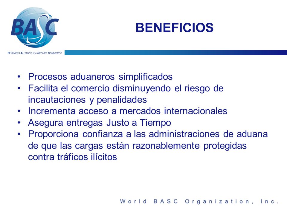 BENEFICIOS Procesos aduaneros simplificados