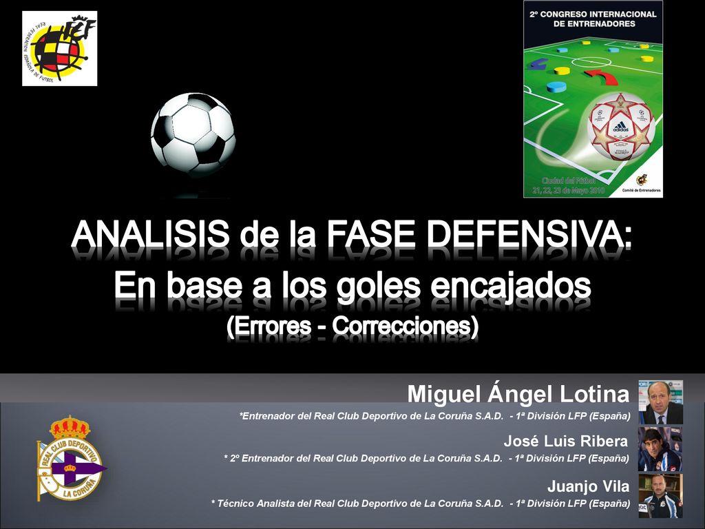 ANALISIS de la FASE DEFENSIVA: En base a los goles encajados