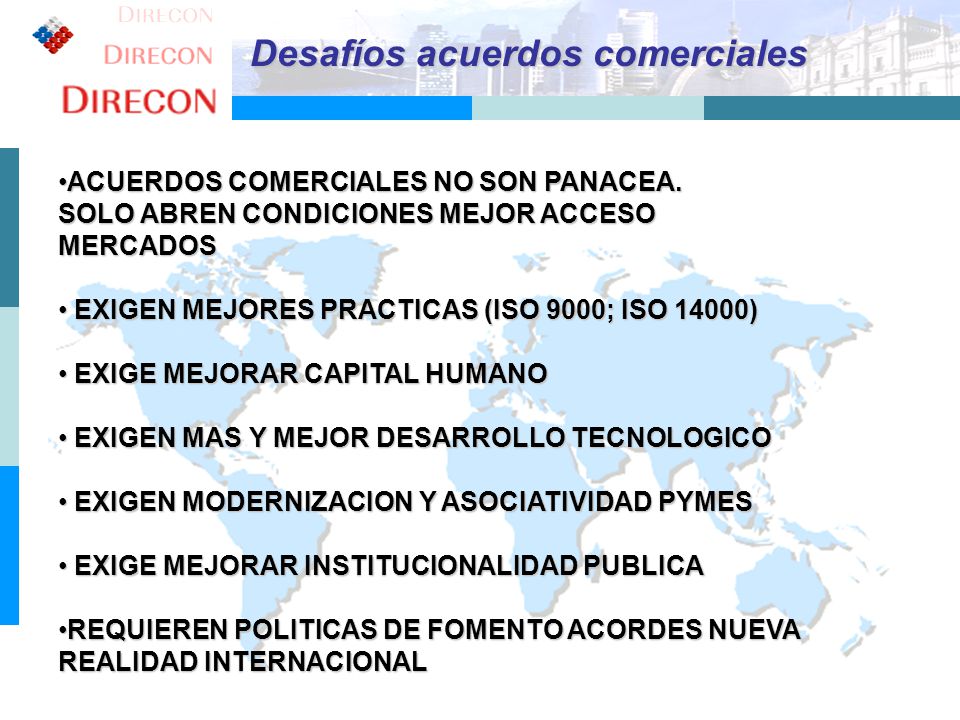 Desafíos acuerdos comerciales