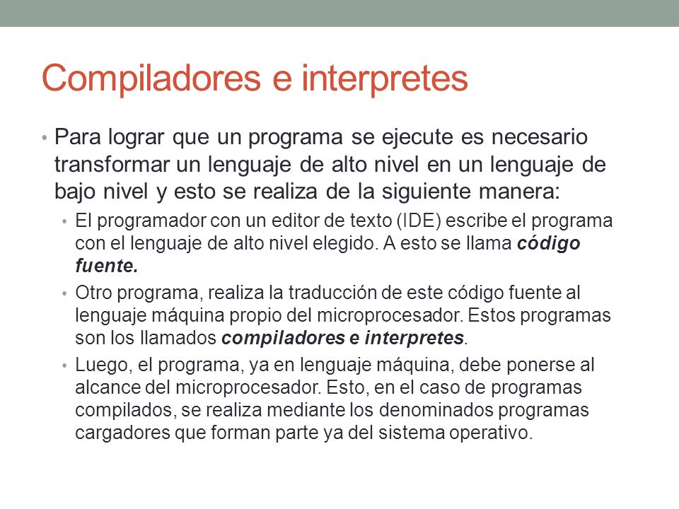 Compiladores e interpretes