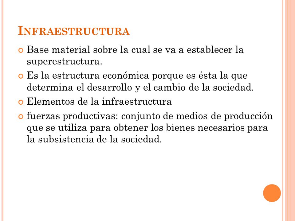 Infraestructura Base material sobre la cual se va a establecer la superestructura.