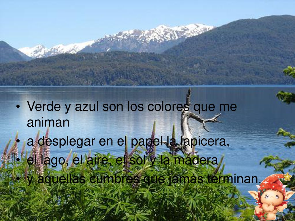 Verde y azul son los colores que me animan