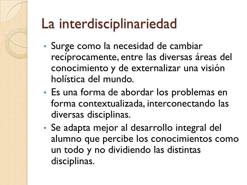 La interdisciplinariedad