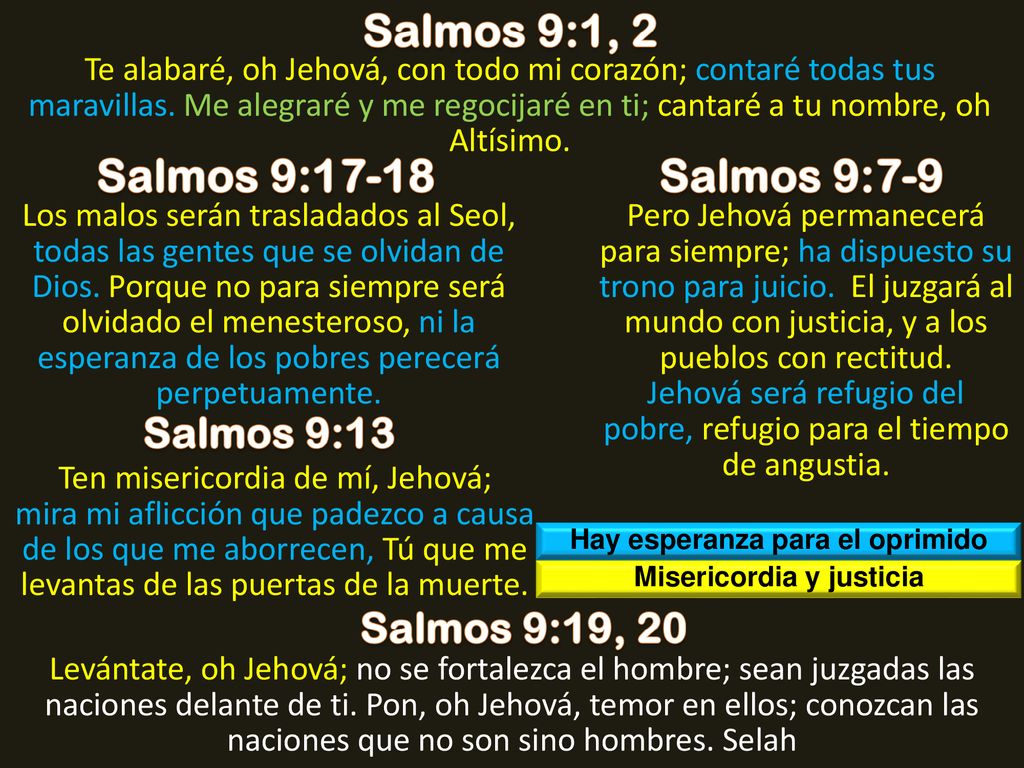 Hay esperanza para el oprimido Misericordia y justicia