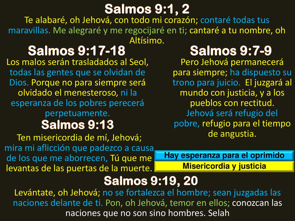 Hay esperanza para el oprimido Misericordia y justicia