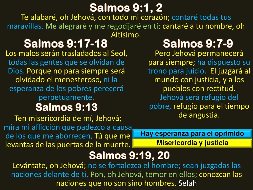 Hay esperanza para el oprimido Misericordia y justicia